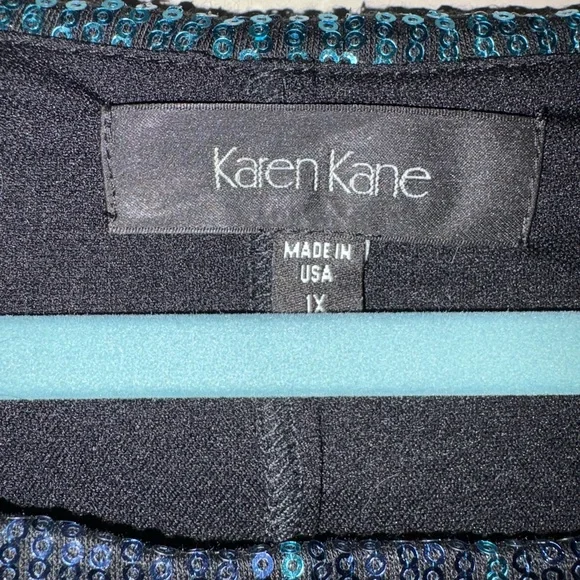 KAREN CANE - SEQUIN COCKTAIL DRESS-plus size - Picture 2 of 10